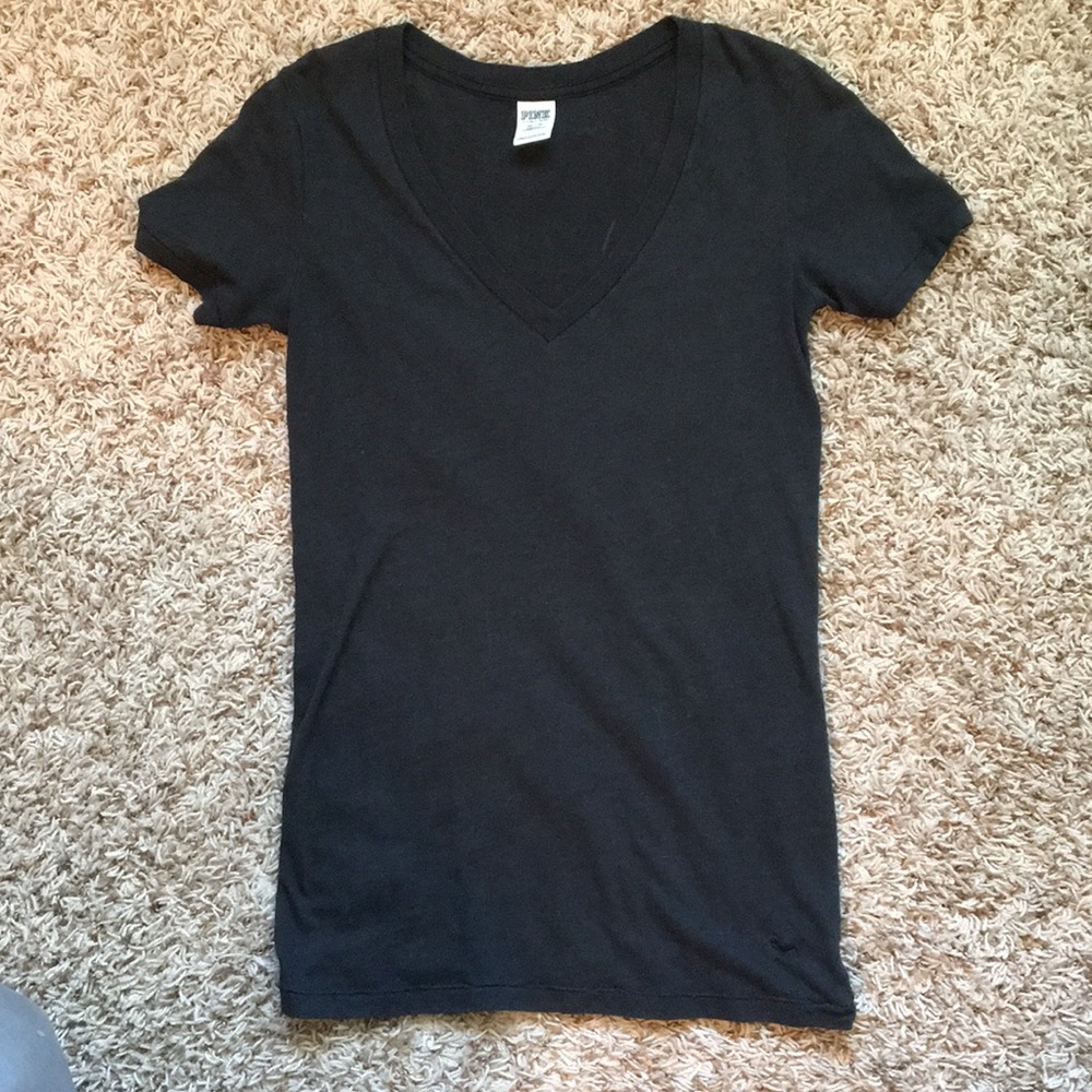Black Pink V-neck